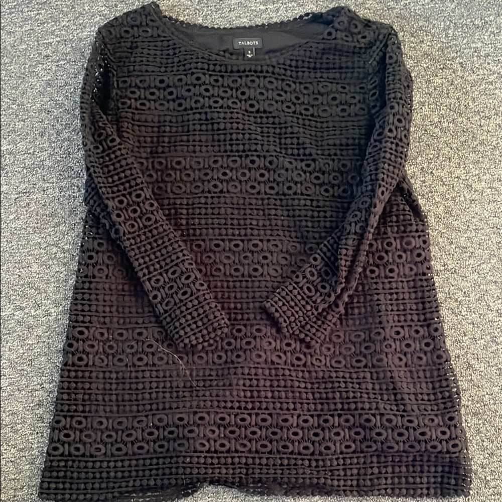 Talbots women’s black top